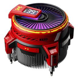 Disipador Alseyes W90C-INTEL-R Para CPU / Solo Intel / 102.3X100X90.3MM / 1500-2600RPM / ARGB / Rojo / AS.01.08.0019