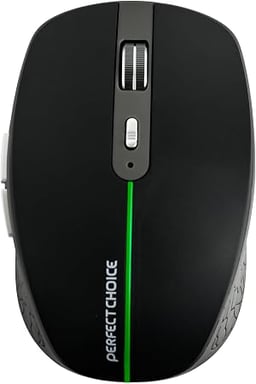 Mouse Inalámbrico Perfect Choice Orion 3200 DPI Bluetooth USB Óptico RGB NEGRO