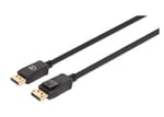 Cable Displayport 8K V1.4 Macho/ Macho Manhattan 353595 de 1Metro, Negro