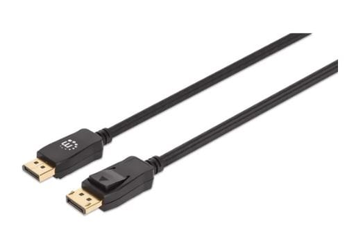 Cable Displayport 8K V1.4 Macho/ Macho Manhattan 353595 de 1Metro, Negro