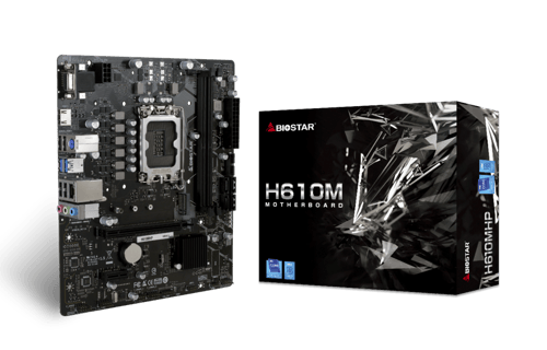 Tarjeta Madre Biostar H610MHP, Socket LGA 1700/ 2XDDR4/ HDMI/ VGA/ PCI-E 4.0/ M.2/ SATA III/ USB 3.0/ Micro-ATX