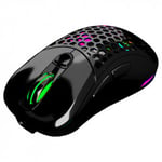 Mouse Inalambrico Gamer VSG Aquila Fly VG-WM551-BLK-GLO Optico RGB 16,000DPI Negro Brillante