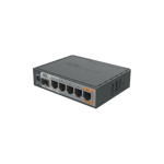 Router Mikrotik RB760IGS (Hex S), Dual Core/ 5 Puertos Gigabit/ 1 Puerto SFP/ POE In/ POE Out