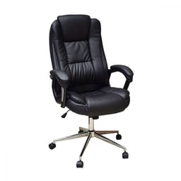 Silla Ejecutiva Naceb NA-0930N Con Reposabrazos, Color Negro, Hasta 120KG