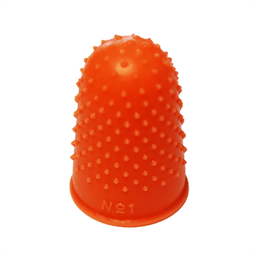 Paquete c/10 Piezas de Dedales Nextep NE-019O de Silicona / No. 11 / Naranja