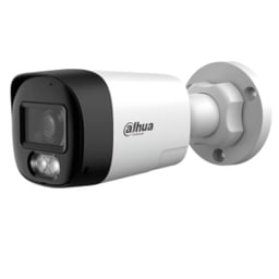 Camara Bala Dahua DH-HAC-HFW1801RLN-IL-T De 8 MPX / 3.6MM / HDCVI X Plus / Audio Bidireccional / 106° Apertura / Iluminacion Dual Inteligente IR Y Luz Calida De Hasta 30M / WDR Real De 120DB