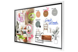 Pizarrón Interactivo Digital 55" Samsung Flip 2.0 de 3840X2160/Touch IR 20 Puntos/Whiteboard 4 Usuarios Simultáneos/Tizen 9.0/Wi-Fi/VESA 400X400 mm/LH55WMFWBGCXZA