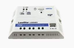 Controlador de Carga Solar PWM Epever 12/24V 20 a Salida USB, LS-2024-EU
