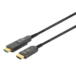 Cable HDMI A MICRO HDMI MANHATTAN 355698 CONECTOR HDMI Desmontable/50M/PLENUM/Bañado En Oro/Negro
