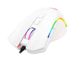 Mouse Gaming Redragon RGB Griffin, Alambrico/ 7 Botones/ 7200DPI/ Blanco, M607W