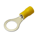 Terminal Tipo Ojo 1/4"/12-10 AWG Epcom AE50242, Amarillo, 25 Piezas