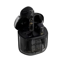Audifonos Inalambricos Backdrop TWS-4/Bluetooth/Transparentes/10M/Tactil Color Negro