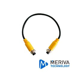 Cable Convertidor DIN de Aviacion Meriva M4HH 1.5, 4 Pines, Conector Hembra-Hembra, 1.5M, Audio, Video, Alimentacion