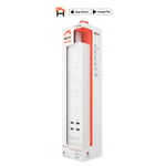 Barra Multicontacto Inteligente WIFI Nexxt NHP-E610 4X USB/ 3X Nema 6-50 Blanco