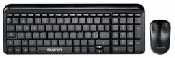 Kit Teclado y Mouse Inalambrico Quaroni KIQ01 KBQ-003, 1200 DPI, 2.4GHZ, USB, Español, Color Negro