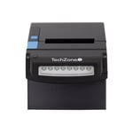 Miniprinter Termica Techzone TZBE400 80MM, USB Serial, Detector Billetes Falsos, Negro