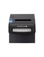 Miniprinter Termica Techzone TZBE400 80MM, USB Serial, Detector Billetes Falsos, Negro