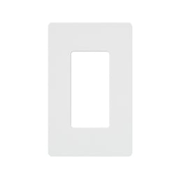Placa de Pared 1 Espacio, Para Atenuador (Dimmer), Switch o Control Remoto Inalambrico. Lutron Electronics CW1WH