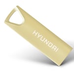 Memoria USB 2.0 16GB Hyundai, Color Oro, U2BK/16GAG