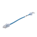 Cable de Parcheo TX6 UTP CAT6 Panduit UTP28SP8INBU Diametro Reducido (28AWG), Color Azul, 8IN (20.2CM)
