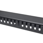 Organizador de Cables Horizontal 19" 2U Acero/ Negro Intellinet 716062