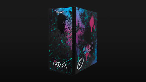 Gabinete Ocelot Gaming OC-HAVOC 3, Media Torre, Soporta 9 Ventiladores de 120MM, Factor de Forma ATX, Soporta GPU 3400MM, Cristal Templado, Sin Fuente, Frontal Liso, Negro con Diseño Tipo Street