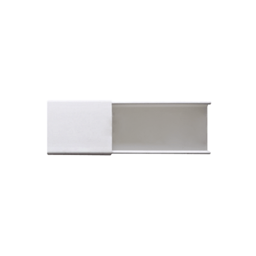 Canaleta Blanca de PVC Sin Division Thorsman PT-48-SD Auto Extinguible, 48 X 16 X Tramo 2.5M, 6101-01260
