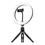 Aro de Luz Led para Streaming 10"/ 26CM Streamplify Mini Tripie Plegable, 4251442506384