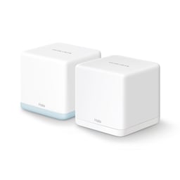 Kit de 2 Router Inalambrico Mercusys Halo H32G(2-PACK) 2.4/5GHZ/Doble Banda/2XLAN (RJ-45)/WI-FI 5 Mesh AC1200/Antena Interna/1200MBIT/S