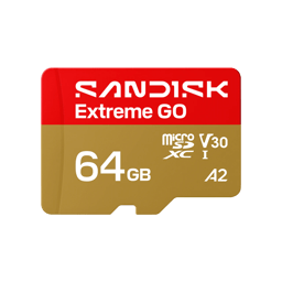 Memoria microSD SANDISK Extreme GO 64GB UHS-I Hasta 170MB/s SDSQXGN-064G-GN6MN