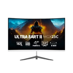 Monitor 23.8" Balam Rush Gamer Br-938334 Ultra Earth II Mgx23c, Ful Hd / Led / Curvo / Freesync / 165Hz / Hdmi / Color Blanco