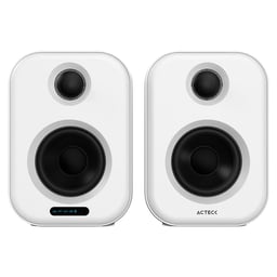 Bocinas Alámbrico / Inalámbrico Acteck AC-935883 Dynamic Exact BS650 / Bluetooth / 2.0 Canales / 50W RMS / USB / Color Blanco / 2 Piezas