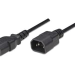 Cable de Corriente Monitor a CPU Manhattan 301152 de 1.8Metros, color Negro