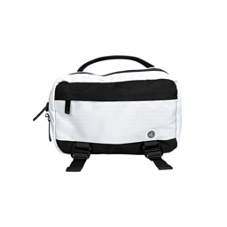 Bolsa Cangurera Techzone TZFND06-B Poliéster / Color Blanco Con Negro