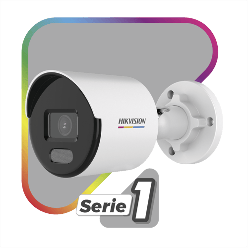 Camara Bala IP Hikvision DS-2CD1047G0-L(C) ColorVu 4MP/ Imagen a Color 24/7/ POE/ Lente 2.8 MM/ Luz Blanca 30 MTS/ Exterior IP67/ DWDR/ ONVIF