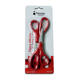 Blister C/2 Piezas De Tijeras Nextep NE-134C De 6" / Para Oficina / Roja