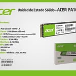 Unidad de Estado Solido 2TB Acer FA100, M.2, NVME PCI-Express, BL.9BWWA.121