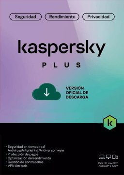 ESD Kaspersky Plus (Internet Security) / 1 Dispositivo / 1 Cuenta KPM / 1 Año / Base