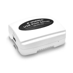 Servidor de Impresion X-MEDIA XM-PS110U Alambrico 1XUSB 2.0 1XRJ45 Blanco