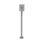 Base Tipo Tubular de 1.2 Metros Gris Epcom Poste-Int Para Instalacion de Cubierta Baseint de Videoporteros o Interfones IP Fanvil y Grandstream