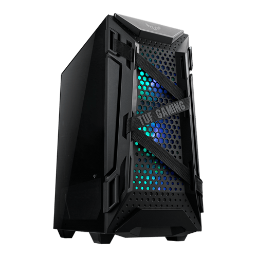 Gabinete Asus TUF Gaming GT301/BLK/ARGB Fan Negro, ATX, M-ATX, M-ITX, Aura Sync ARGB, USB
