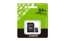 Memoria Microsdxc 64GB Kingston Canvas Select Plus GEN3 SDCS3/64GB Clase 10/Con Adaptador