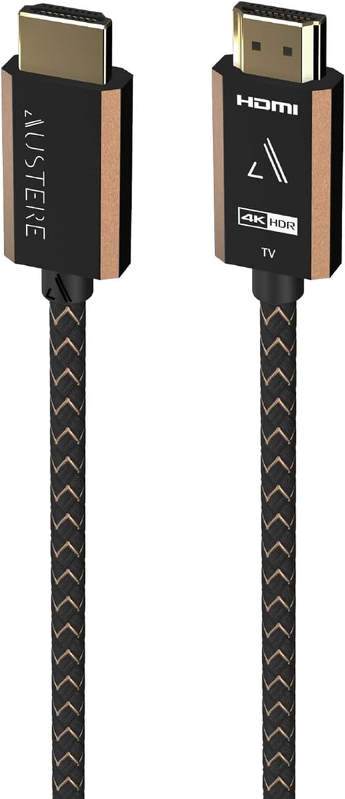Cable HDMI AUSTERE 3S-4KHD1-5.0M, Activo Serie III 4K de 16.4 ft | 4K HDR, 18Gbps para 4K60, ARCO de Alta Fidelidad, Contactos Dorados y Cable de Alta Flexibilidad.