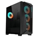 Gabinete Gigabyte GB-C301G/ 4X Ventiladores/ Con Ventana/ Midi-Tower/ Sin Fuente/ USB 3.0/ Cristal Templado/ Color Negro