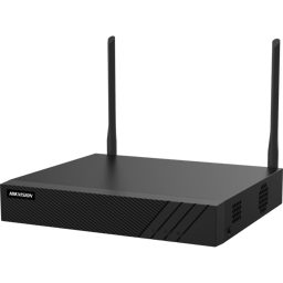 NVR 4 Canales IP Hikvision DS-7604NI-Q1/W de 8MPX/Con 1 Bahía de Disco Duro/2 Antenas Wi-Fi/Salida de Video 4K/AcuSense