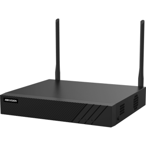 NVR 4 Canales IP Hikvision DS-7604NI-Q1/W de 8MPX/Con 1 Bahía de Disco Duro/2 Antenas Wi-Fi/Salida de Video 4K/AcuSense