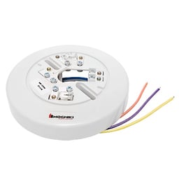 Base de 6" Hochiki para detectores HF-24 y SOC-24V, conexion a 4 hilos, HSC-4R