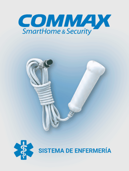Boton Pulsador de Solicitud de Asistencia Medica Commax CC-200 Para Sistema de Llamado de Enfermeria/Compatible Solo Con JNS4CS Por Conexion Directa