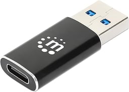 Adaptador DE USB-A A USB-C MANHATTAN 153980 Color Negro