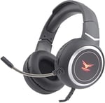 Diadema con Micrófono Gamer Naceb Technology NA-0311 Alámbrico/ RGB/ 3.5MM/ USB/ Negro